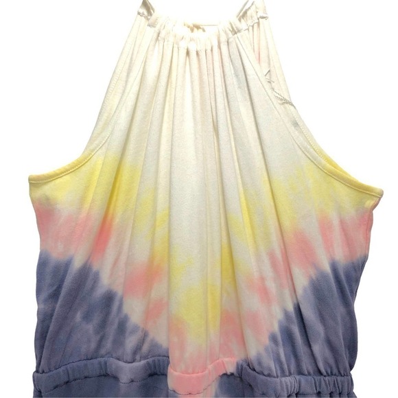 Wildfox Edelweiss Tie Dye Halter Neck Sleeveless Romper Back Keyhole Small NWT - Picture 6 of 11